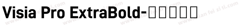 Visia Pro ExtraBold字体转换